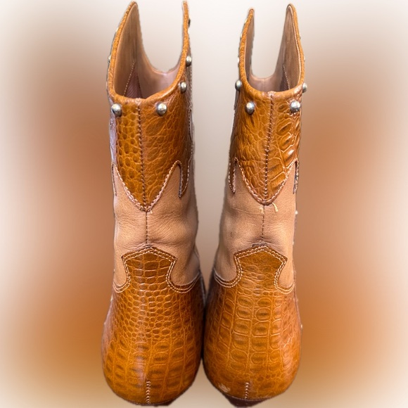 1980s Vintage 9 West leather studded Cowgirl boots. Size 6.5 - Picture 6 of 10